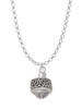 Celtic Knot Trinity Band Spinner Charm Necklace