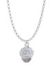 Love on White Spinners Charm Necklace
