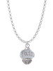 Faith on White Spinners Charm Necklace