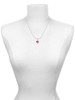 Hot Pink Giraffe Print - Silver Tone Spinner Charm Necklace