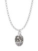 Fancy Geometric Pattern Spinner Charm Necklace