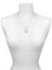 Oval - Imitation Cat's Eye - White - Charm Necklace