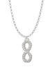 Crystal Infinity Sign Charm Necklace
