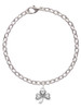 Antiqued Shamrock Charm Bracelet