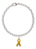 Yellow Ribbon Charm Bracelet