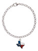 Texas - Lone Star Glass Charm Bracelet