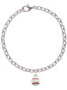 Mini Enamel Baseball Charm Bracelet