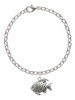 Antiqued Fish Charm Bracelet