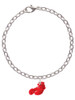 Resin Curved Red Lobster Charm Bracelet