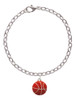 Large Enamel Basketball Charm Bracelet