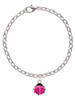Mini Hot Pink Ladybug Charm Bracelet