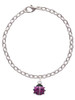 Mini Hot Purple Ladybug Charm Bracelet