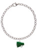 Small Green Megaphone Charm Bracelet