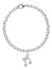 Double Music Note Charm Bracelet