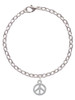 Peace Sign Charm Bracelet