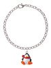 Resin Penguin with Red Scarf Charm Bracelet