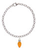 Christmas Lights - Hot Orange Resin Charm Bracelet