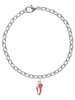 Mini Red Running Shoe Charm Bracelet