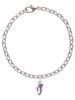 Mini Purple Running Shoe Charm Bracelet