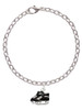 Black Ice Skates Charm Bracelet