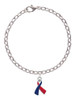 Red & Blue Awareness Ribbon Charm Bracelet