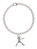 Large Softball Pitcher Charm Bracelet