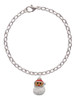 Santa Face with Curly Beard Charm Bracelet