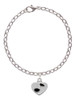 Music Note in Heart Charm Bracelet