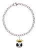 Soccer ball - Crown Charm Bracelet