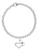 Open Heart with Nurse Hat Charm Bracelet