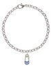 2-Sided Blue Baby Safety Pin Charm Bracelet