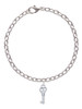 Mini Open Peace Heart Key Charm Bracelet