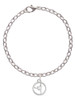 Silhouette Gymnast Disc - Raised Leg Split Charm Bracelet