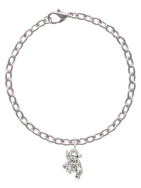 Mini 3-D Elephant Charm Bracelet