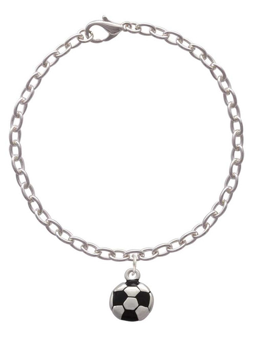 Soccer ball Charm Bracelet