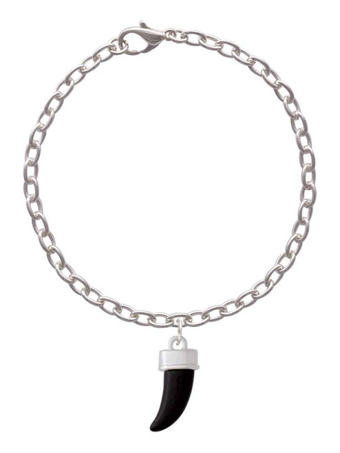 Black Sabre Tooth Charm Bracelet