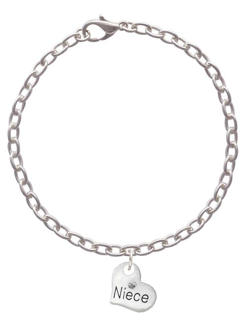 Small Niece Heart Charm Bracelet