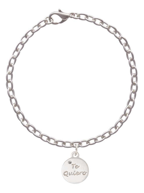 Te Quiero Disc Charm Bracelet