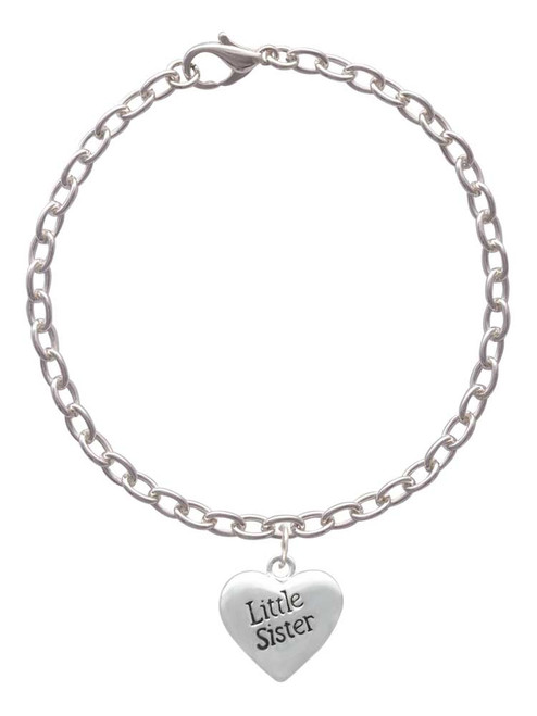 Little Sister Heart Charm Bracelet