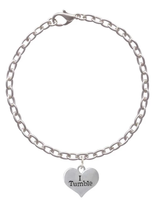 I Tumble Heart Charm Bracelet