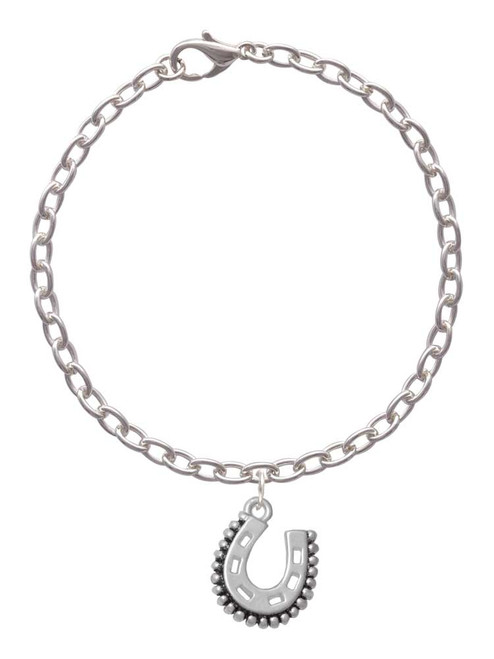 Beaded Horseshoe Charm Bracelet