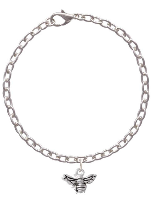 Small 3-D Bee Charm Bracelet
