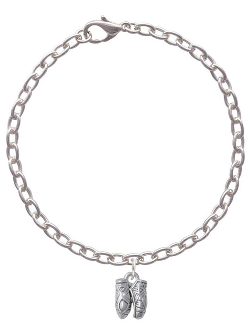 Small Ballet Slippers Charm Bracelet