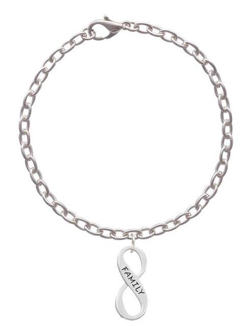 Family Infinity Sign Charm Bracelet