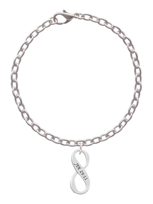 Jeremiah 29:11 Infinity Sign Charm Bracelet