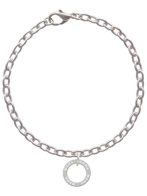 Mama Eternity Ring Charm Bracelet
