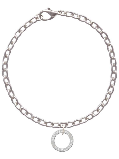 Matthew 5:4 Eternity Ring Charm Bracelet