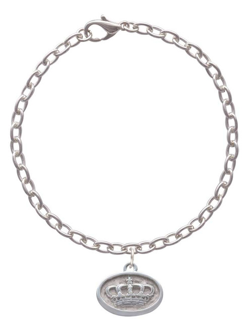 Crown - Oval Seal Charm Bracelet