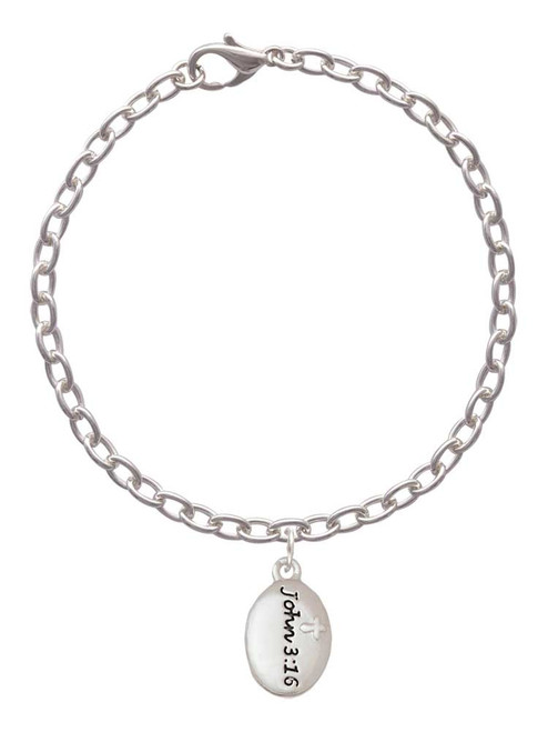 Bible Verse John 3:16 Charm Bracelet
