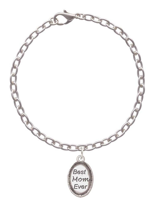 Best Mom Ever Oval Charm Bracelet